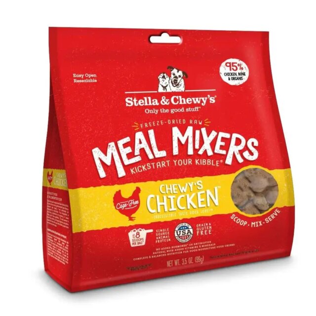 Stella & Chewy\'s Freeze Dried Raw Chewy\'s Chicken Meal Mixers Grain Free Dog Food Topper